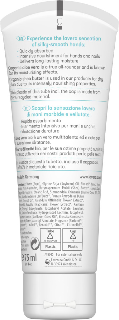 Lavera basis bio kézkrém 75 ml