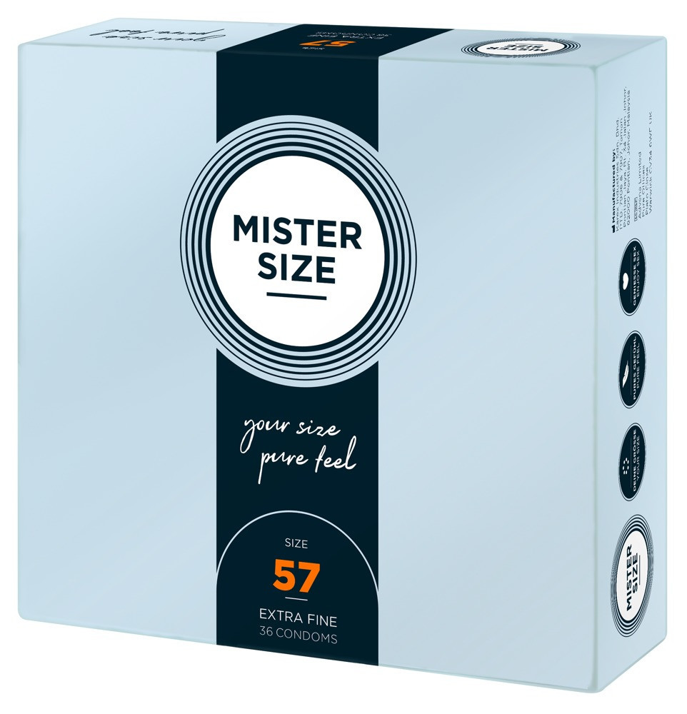 Mister Size vékony óvszer - 57mm (36 db) akciós termékkép 1