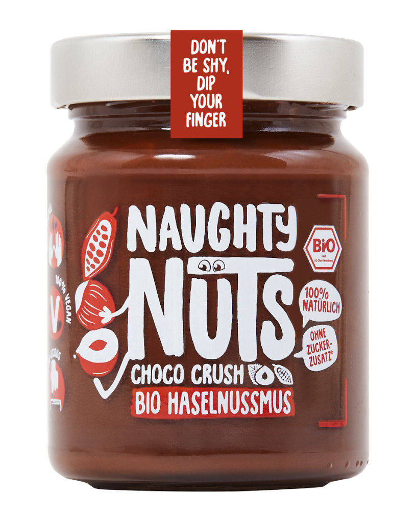 Naughty Nuts Bio Choco Crush Törökmogyorókrém 250g