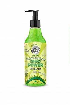 Skin Super Good „Dino Power” 2 az 1-ben sampon és tusfürdő almával és körtével