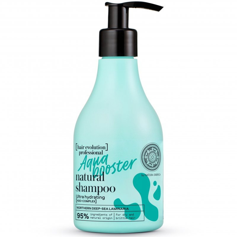 Natura siberica hair evolution proffesional aqua booster természetes sampon 245 ml akciós termékkép 1