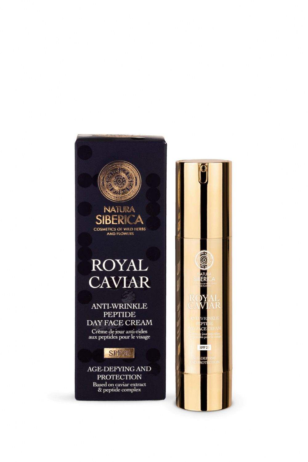 Natura Siberica Royal Caviar Peptides ránctalanító nappali arckrém SPF20