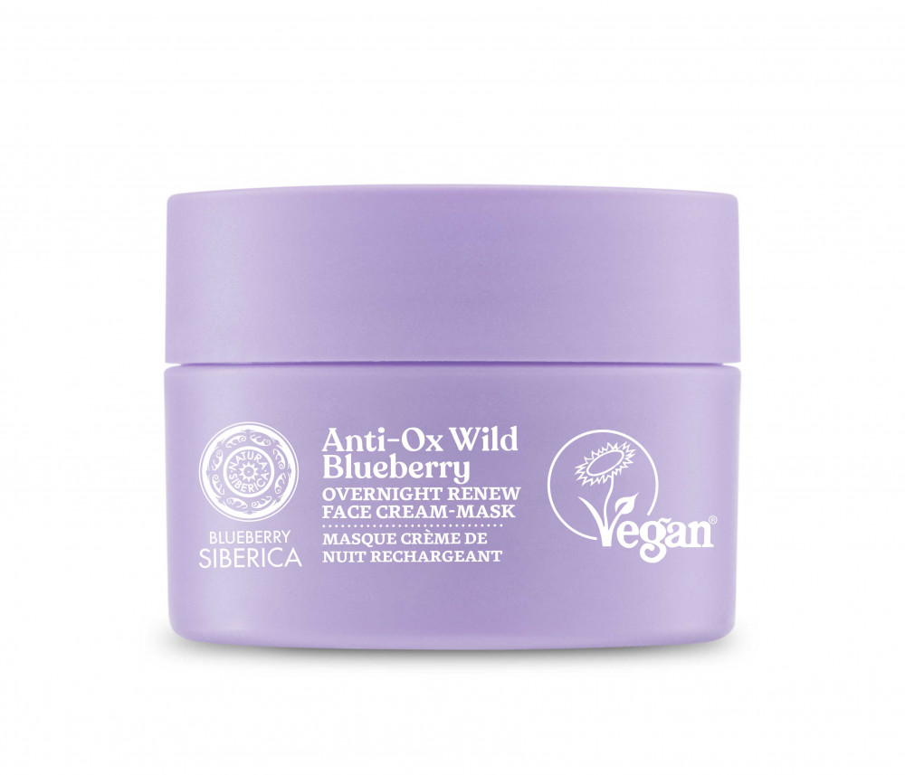 Natura siberica blueberry siberica anti-ox vadáfonya megújító éjszakai arckrém-maszk 50 ml