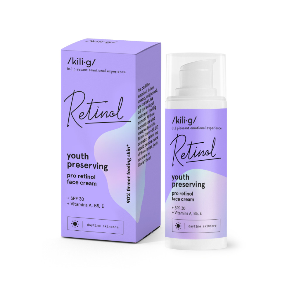 Kili.g Pro-retinol nappali arckrém SPF30