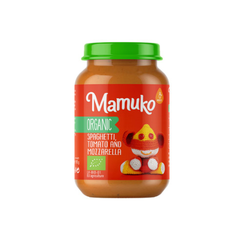 MAMUKO BIO SPAGHETTI, PARADICSOM ÉS MOZZARELLA babáknak 8 hónapos kortól 190 g