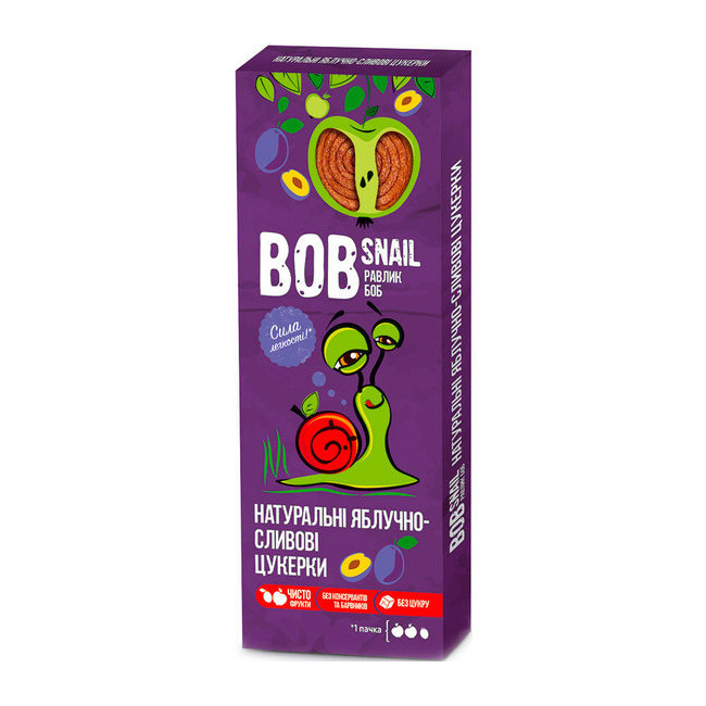 Bob Snail gyümölcstekercs alma-szilva 30 g akciós termékkép 1