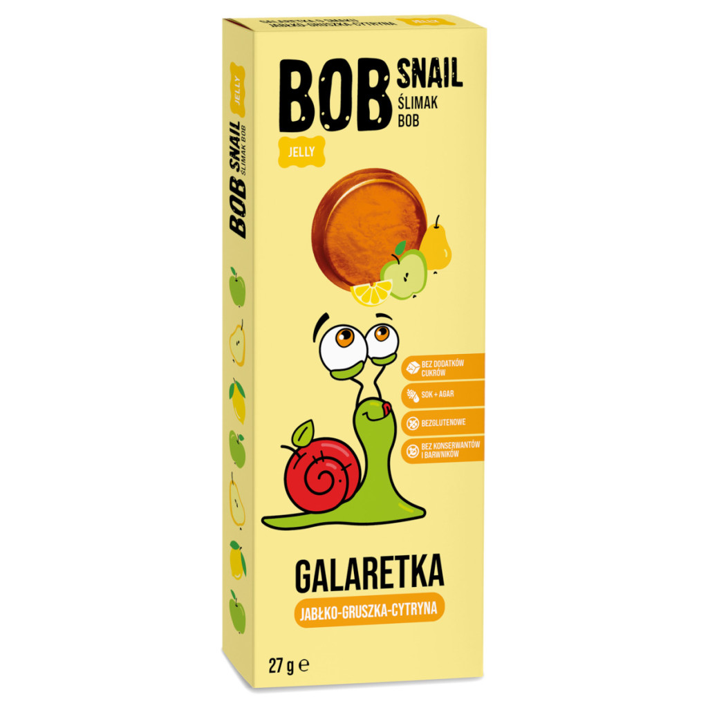 Bob Snail gyümölcszselé alma-körte-citrom 27 g akciós termékkép 1