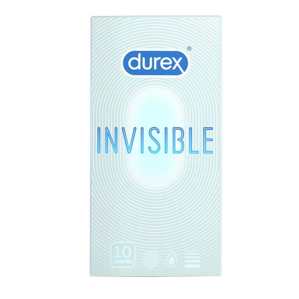 Durex Invisible Extra Sensitive - vékony, extra szenzitív óvszer (10db) -