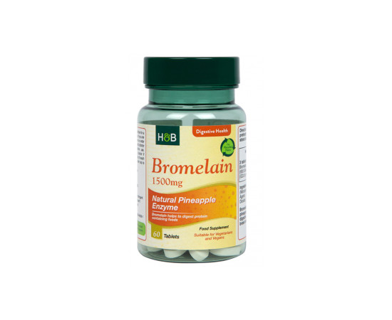 H&B bromelain enzim tabletta 1500mg 60 db