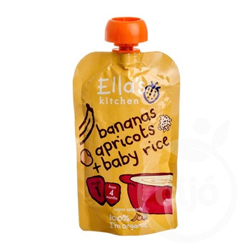 Ellas Kitchen bio banán sárgabarack bébirizs bébiétel 120 g