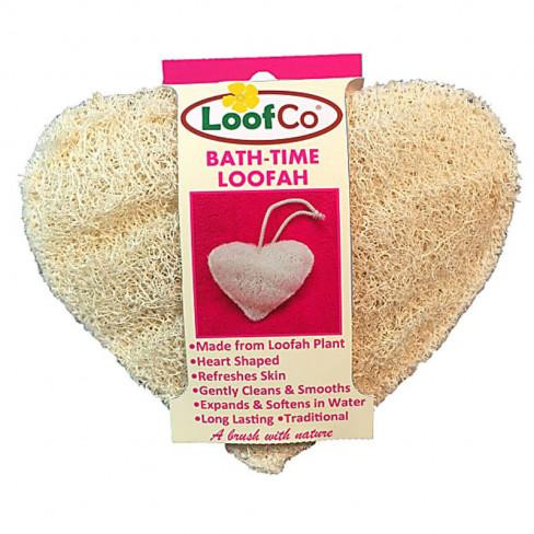 Loofco szív alakú luffa szivacs fürdéshez