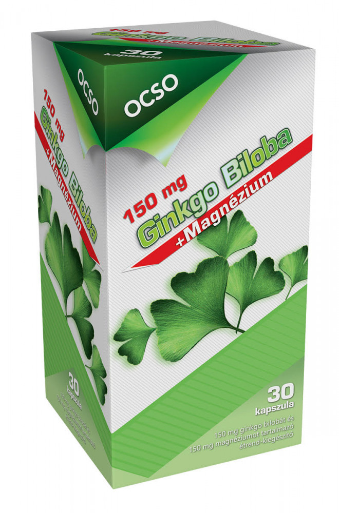 OCSO Ginkgo Biloba + Magnézium kapszula 30db