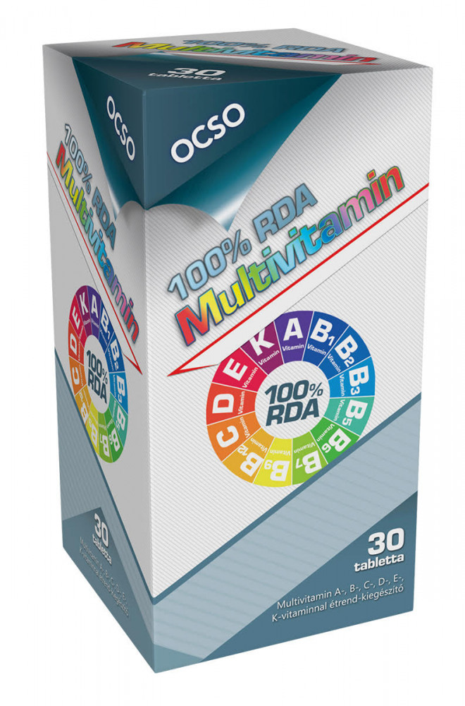 OCSO 100% RDA A- B -C -D- E -K MULTIVITAMIN TABLETTA 30DB