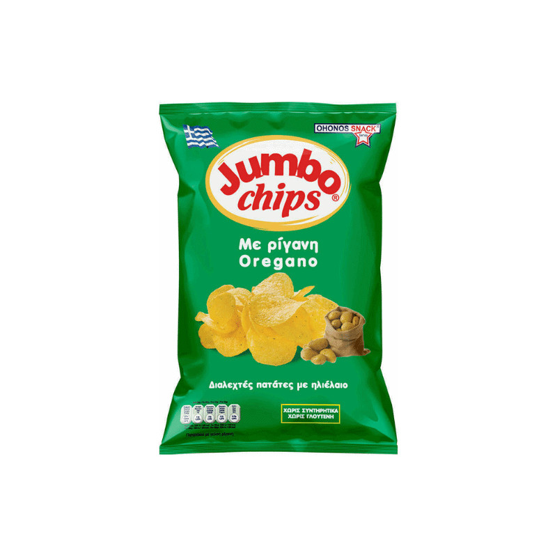 Gluténmentes Ohonos Jumbo Snack Crunchy Chips Oreganoval 50G akciós termékkép 1
