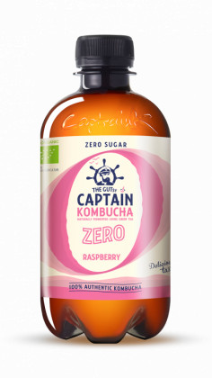 Captain Bio Kombucha Ital Zero Málna 400 ml