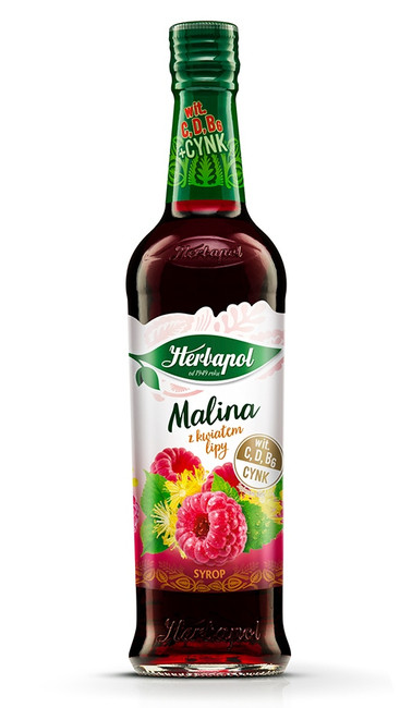 Herbapol málna-hárs szörp 420 ml