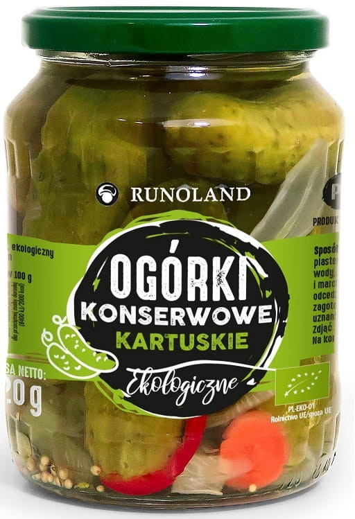 Runoland bio csemege uborka 670 g