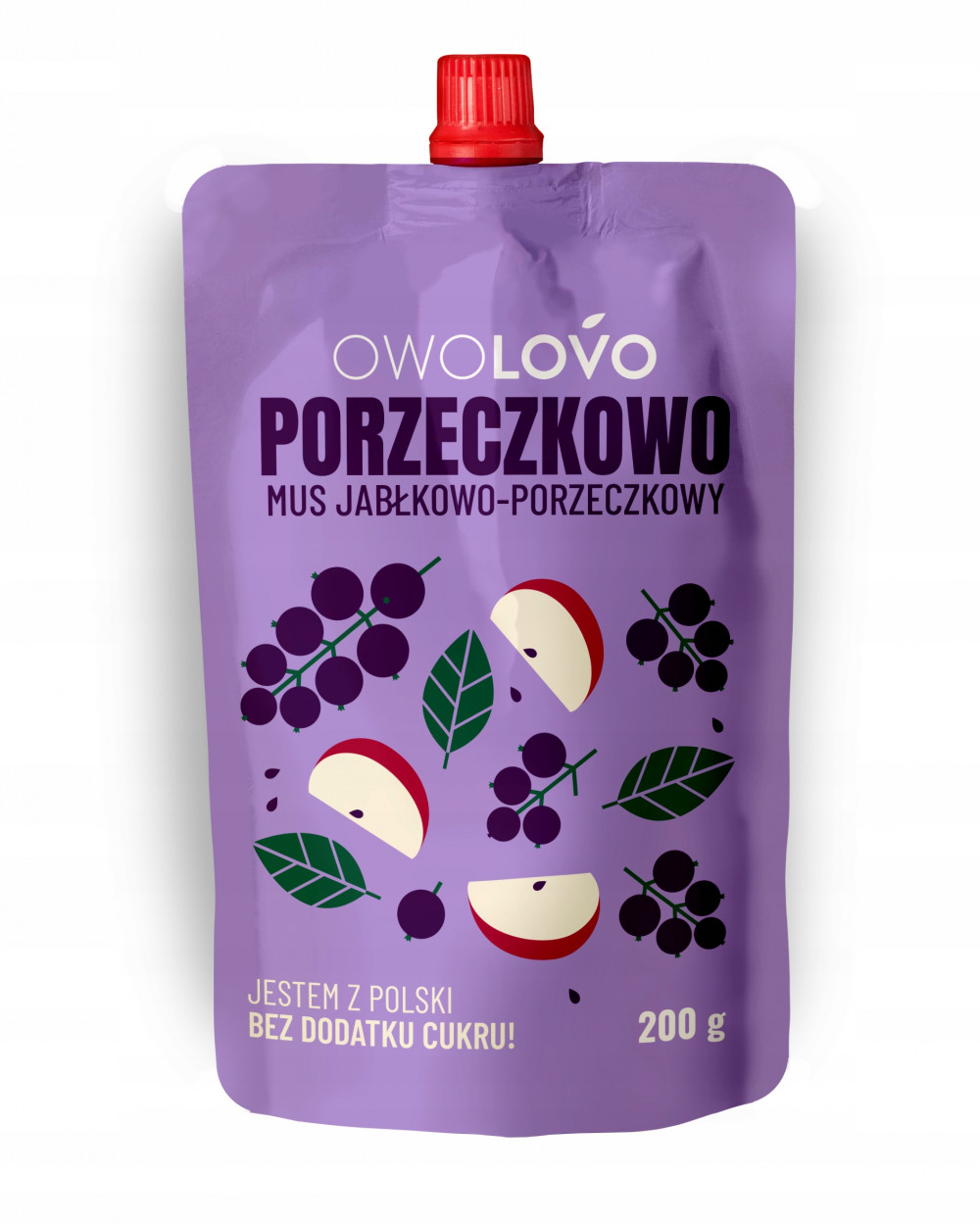 Owolovo gyümölcspüré alma-fekete ribizli 200 g