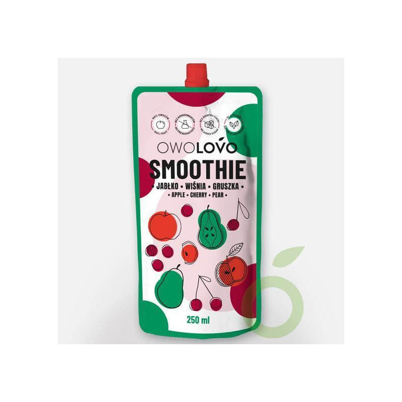 Owolovo smoothie alma-meggy-körte 250 ml