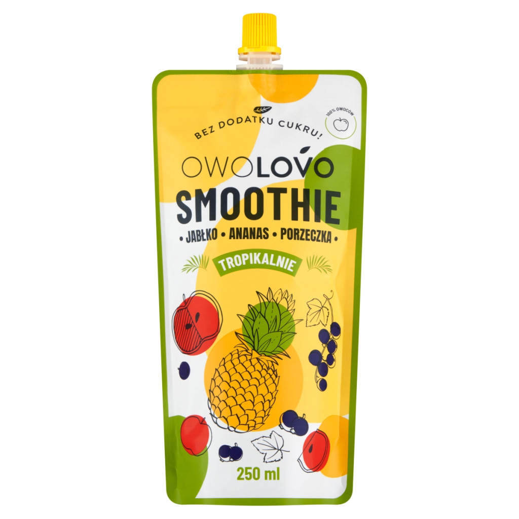 Owolovo gyüm.püré alma-ananász-feketeribizli 250ml