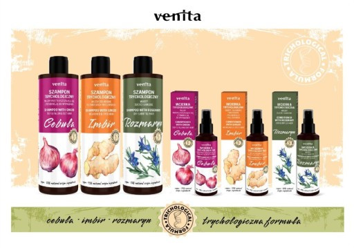 Venita trichológiás hajgyógyászati sampon hagyma kivonattal zsíros és hajhullásra hajlamos hajra 300 ml