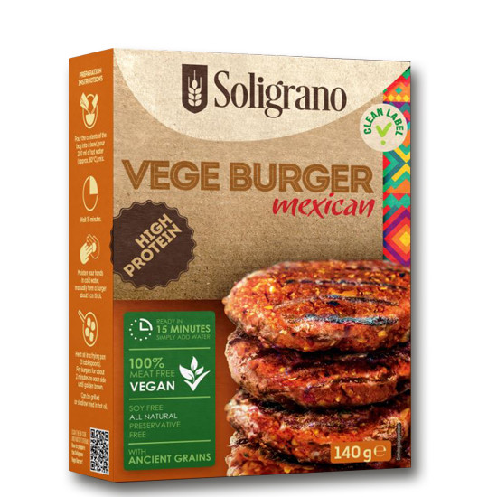 SOLIG. VEGÁN BURGER ALAPPOR MEXIKÓI