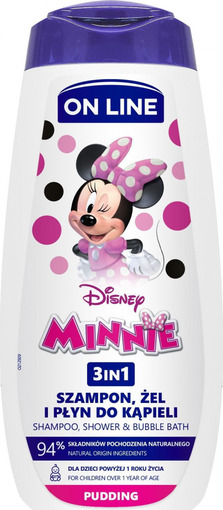 On Line tusfürdő és sampon 3in1 minnie 400 ml