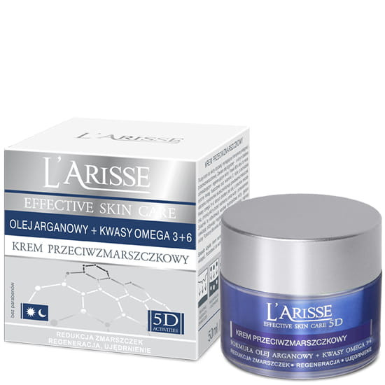Ava larisse bőrfeszesítő és ráncfeltöltő hatású arckrém 65+ argán olaj és omega 3+6 olaj 50 ml akciós termékkép 1