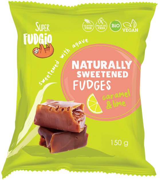 Super fudgio bio tejmentes karamella agavé-lime 150 g