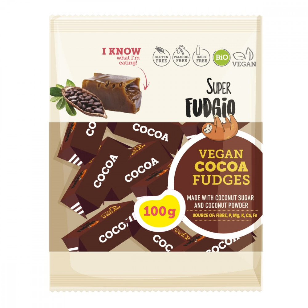Super fudgio bio vegán karamella kakaós 100 g