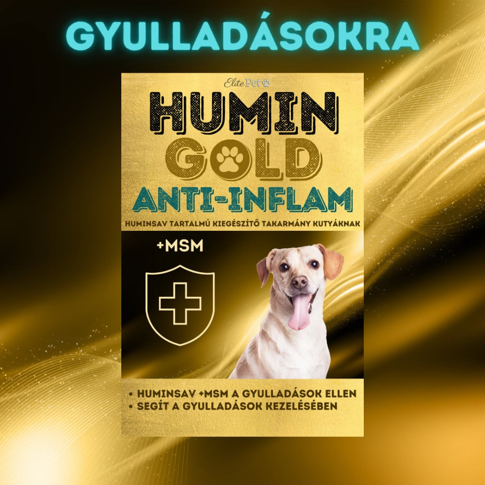 HUMIN GOLD Anti-Inflam 100g (Gyulladások ellen) étrend kiegészítő kutyáknak akciós termékkép 1