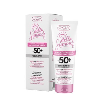 Caola hello summer fényvédő arckrém tonizáló (pink tone up) spf50+ 75 ml