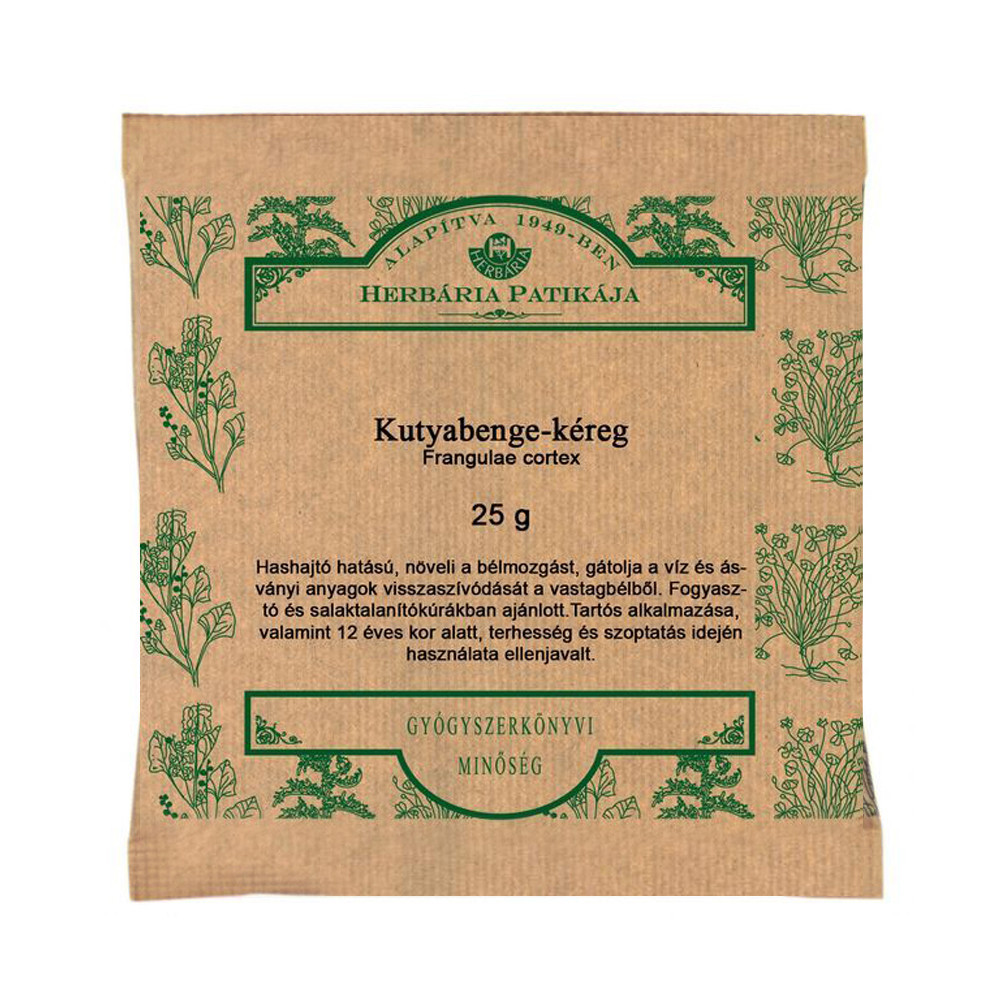 HERBÁRIA TEA KUTYABENGEKÉREG SZÁLAS 25 g akciós termékkép 1