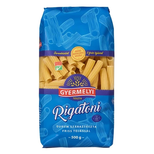 GYERMELYI RIGATONI 2 TOJÁS 500G akciós termékkép 1