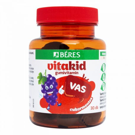 Béres vitakid vas gumivitamin 30 db akciós termékkép 1