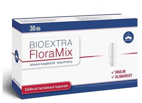 Bioextra floramix élőflórát és inulint tartalmazó kapszula 30 db