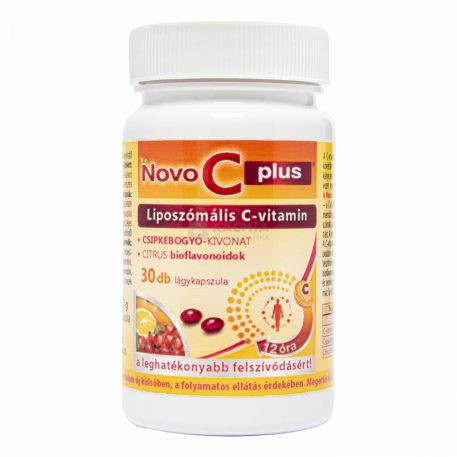 NOVO C PLUS LIPOSZÓMÁLIS C-VITAMIN 30 DB akciós termékkép 1
