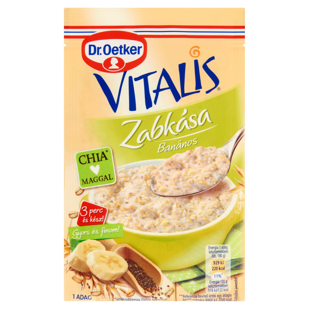 Dr.oetker vitalis zabkása banános 55 g