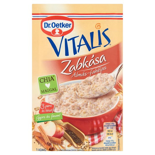 Dr.oetker vitalis zabkása almás-fahéjas 48 g