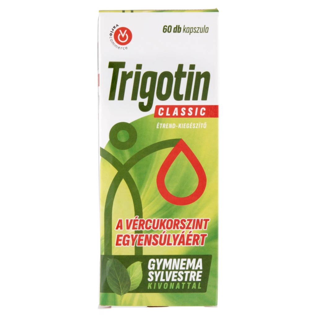 Trigotin classic gymnema sylvestre kivonat vércukorszint egyensúlyért étrendkiegészítő kapszula 60 db akciós termékkép 1