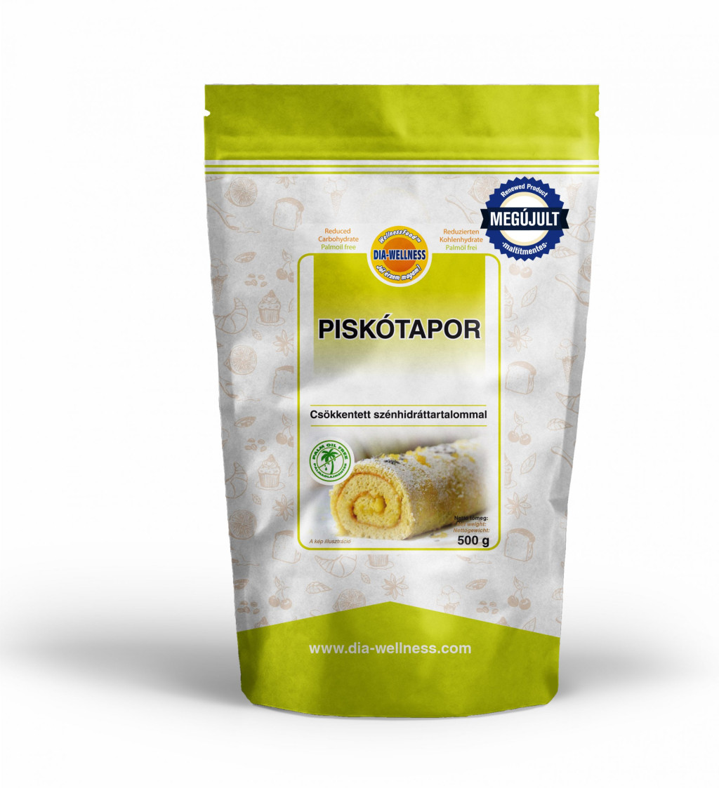 DIA-WELLNESS PISKÓTAPOR 500G akciós termékkép 1