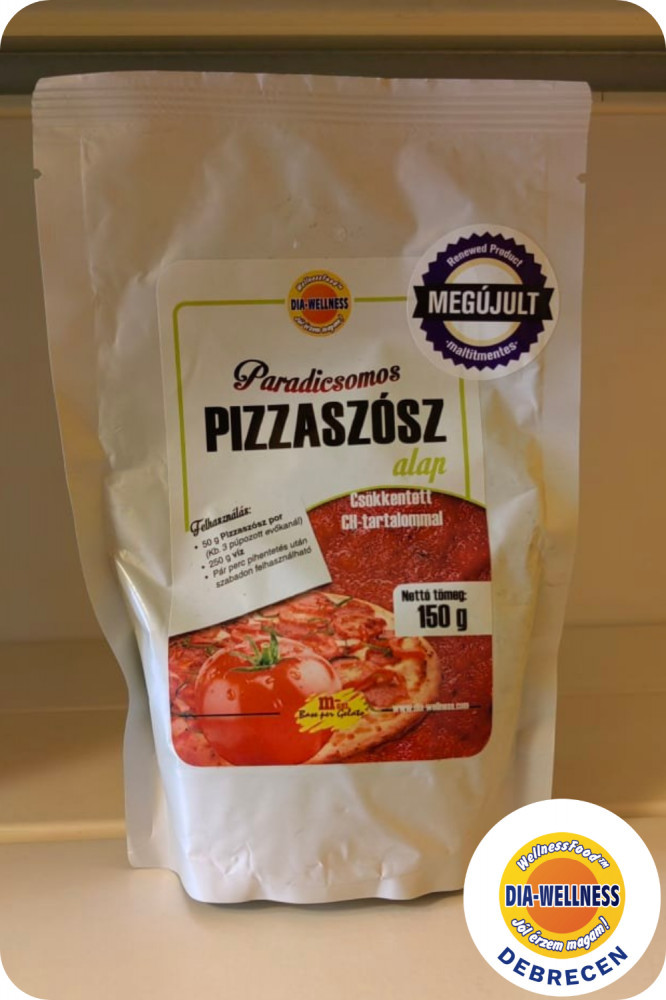 DIA-WELLNESS PARADICSOM PIZZASZÓSZ 150G akciós termékkép 1