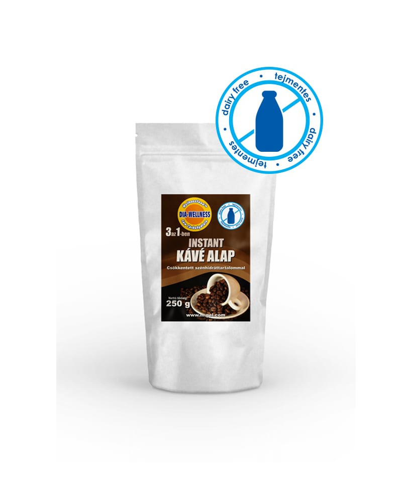 Dia-Wellness 3 az 1-ben instant kávé alap 250 g akciós termékkép 1
