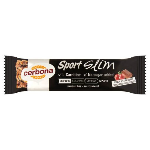 Cerbona szelet slim csokoládés-vörösáfonyás 35 g