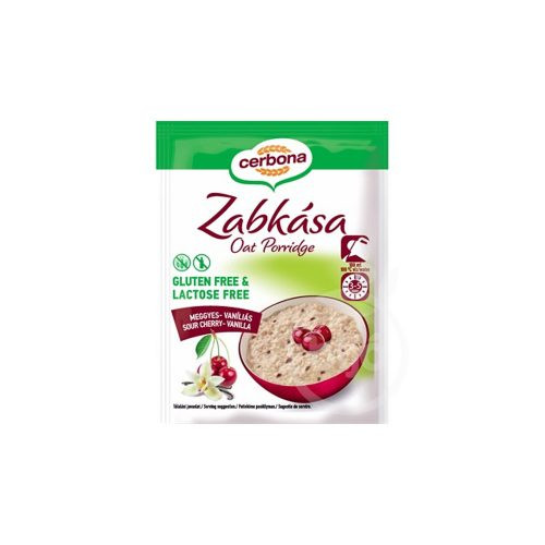 Cerbona gluténmentes zabkása meggy-vanília 50 g akciós termékkép 1