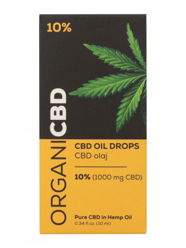 OrganiCBD cbd olaj 10% 1000mg 10 ml