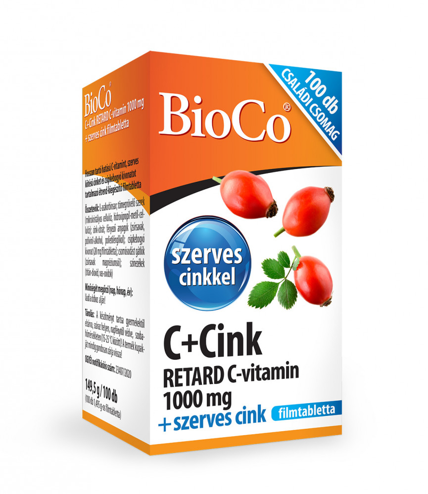Bioco c+cink retard c-vitamin 1000 mg 100 db