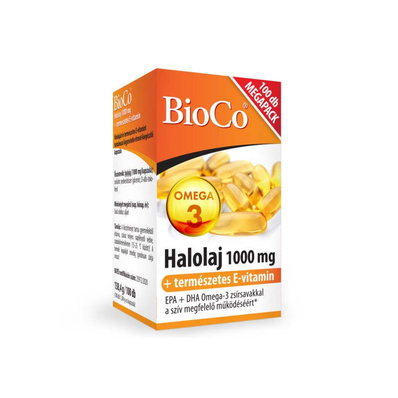 Bioco halolaj 1000 mg 100 db akciós termékkép 1