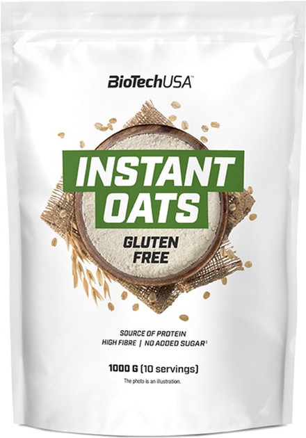 BiotechUSA Instant Oats 1000g mogyoró
