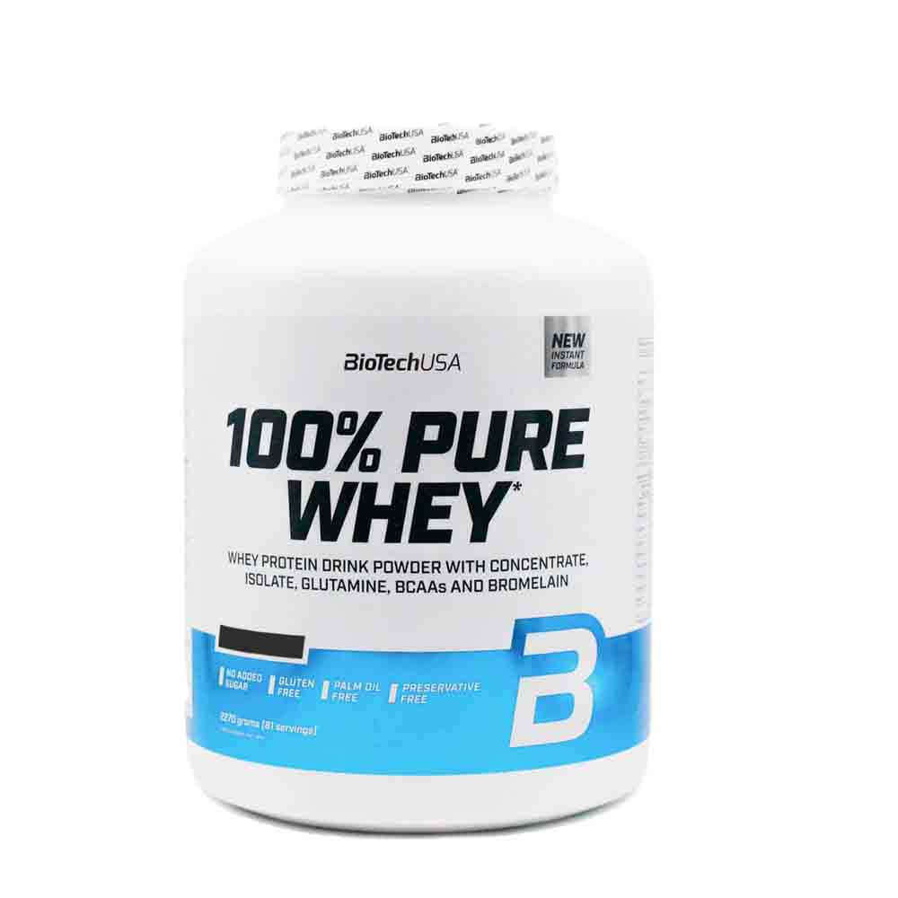 BiotechUSA 100% Pure Whey 2270g eper akciós termékkép 1